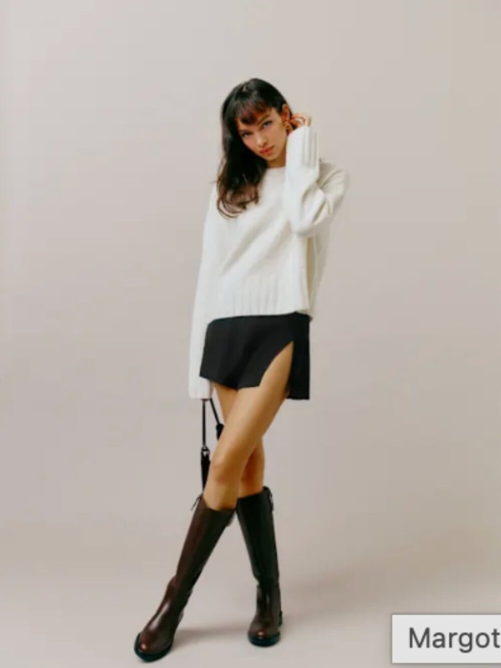 Reformation Margot Skirt Black - Size 4